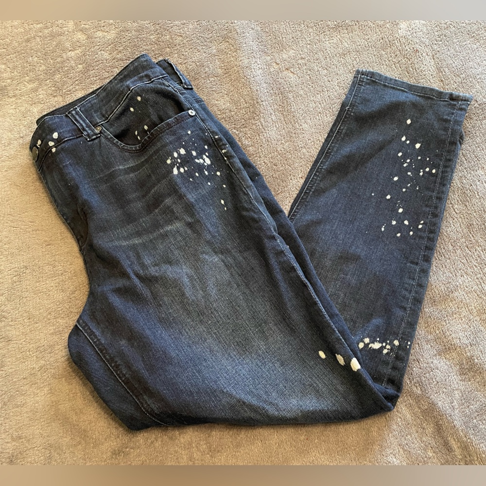 Melissa McCarthy Bleach Splatter Jeans Pants